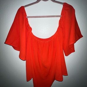 Amazon Women's Vibrant Orange Blouse